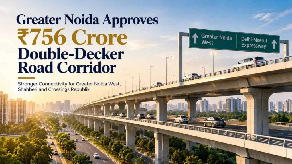 Greater Noida double-decker road corridor, highway, roads, cars, real estate, property, investors divine